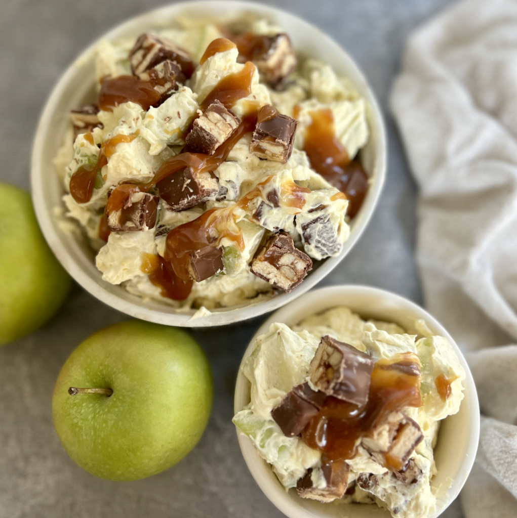 Candy Bar Apple Salad